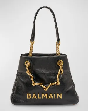 1945 Soft Small Cabas Tote Bag in Crinkled Leather