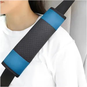 2 PCS Car Seat Belt Covers, Automotive Soft Seat Belt Shoulder Pads Neck Protectors, Universal Seat Belt Pads Compatible with Cars Trucks SUVs, Interior Car Accessories (Blue)