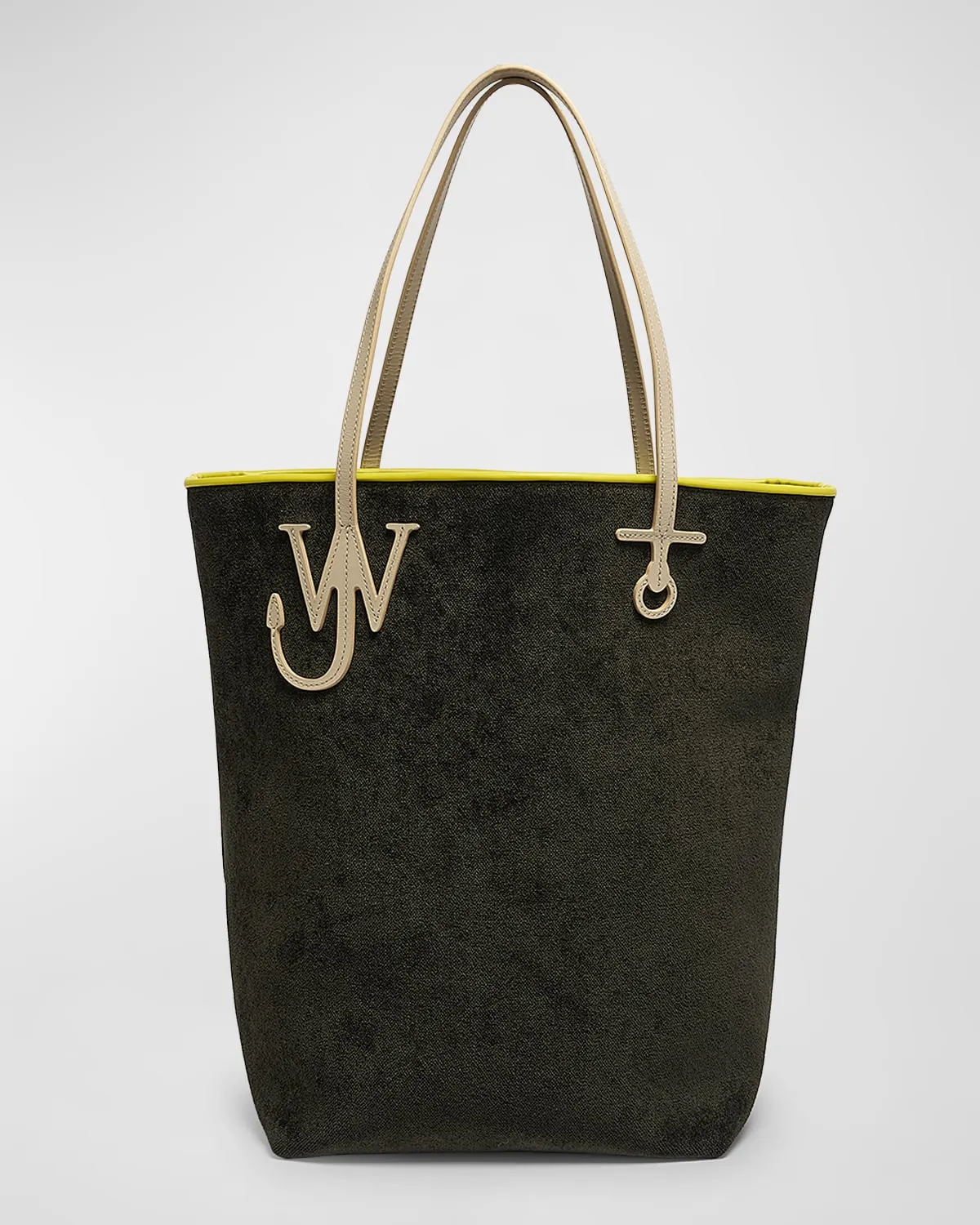 Anchor North-South Leather Tote Bag