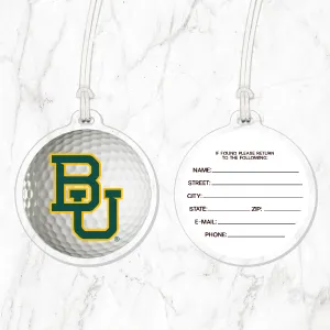 Baylor Golf Ball Luggage Tag