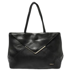 Black Leather Kelis Tote