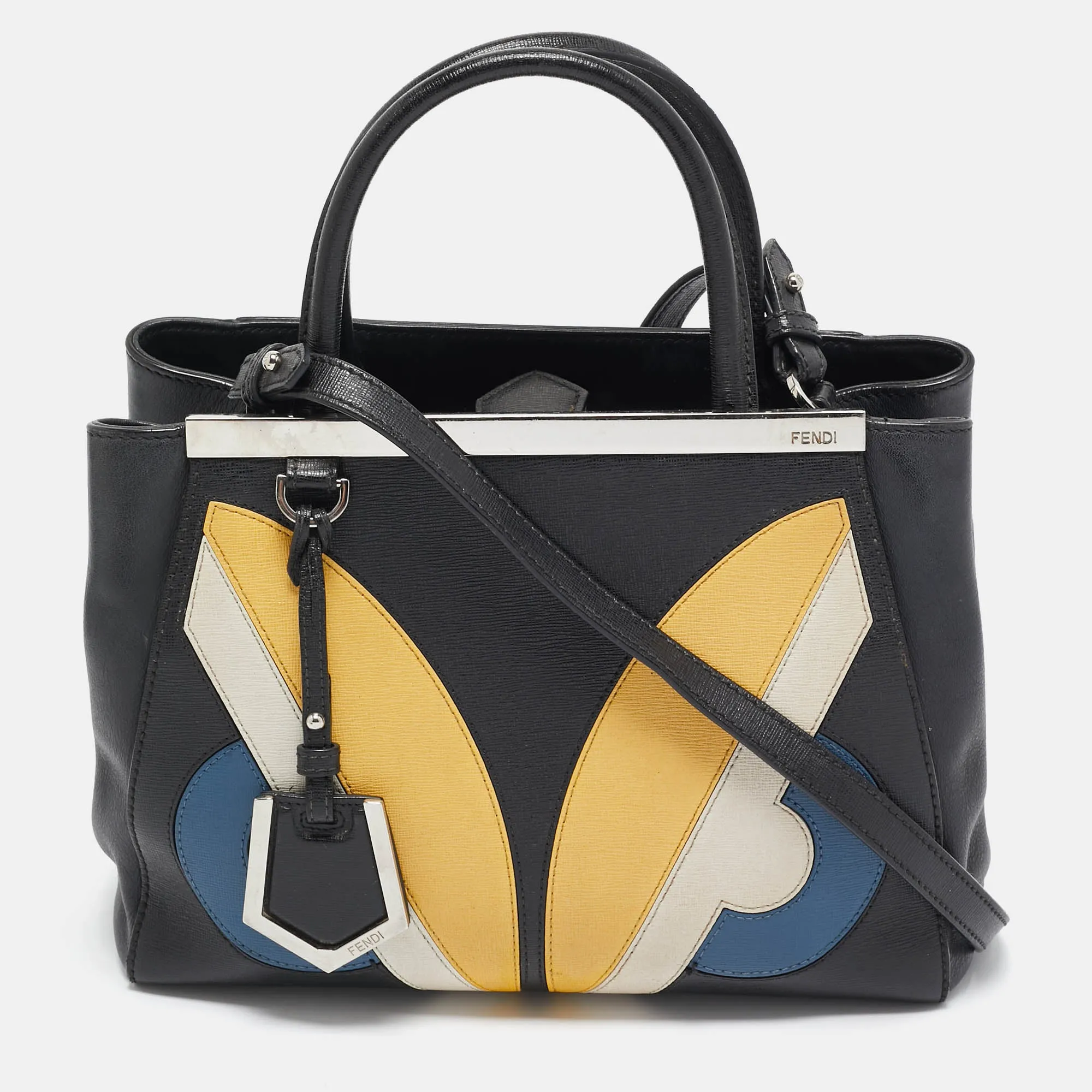Black Leather Monster Petite Sac 2jours Tote