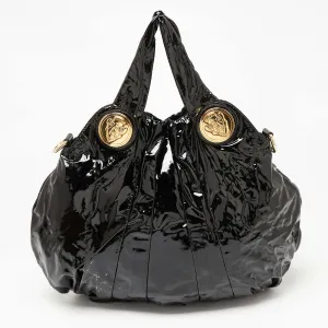 Black Patent Leather Large Hysteria Tote