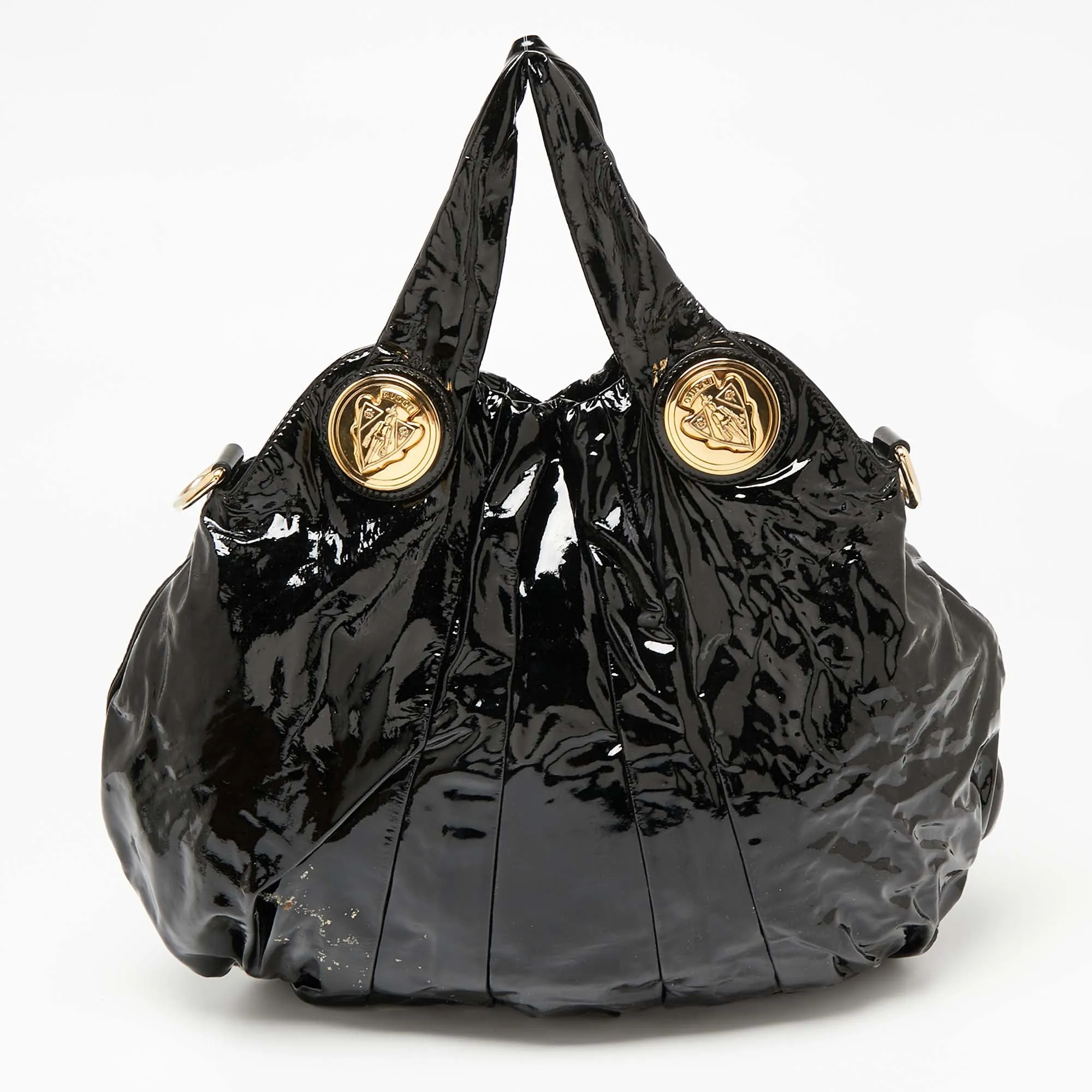 Black Patent Leather Large Hysteria Tote