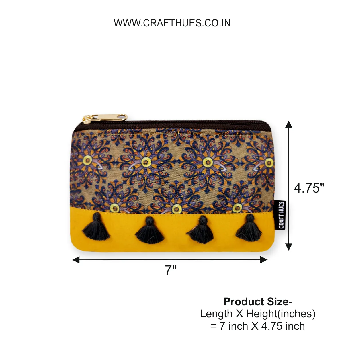 Box Sling Pouch Combo- Mustard Knot