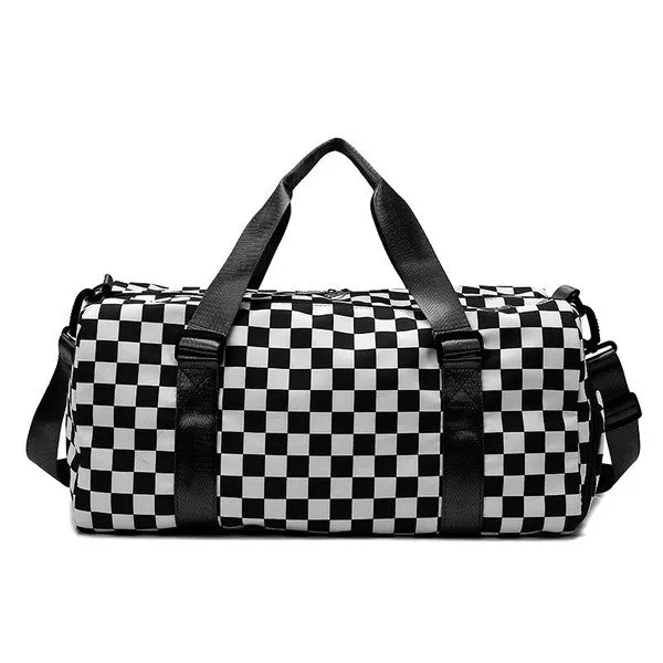 Checker Weekender Travel Luggage Tote Bag