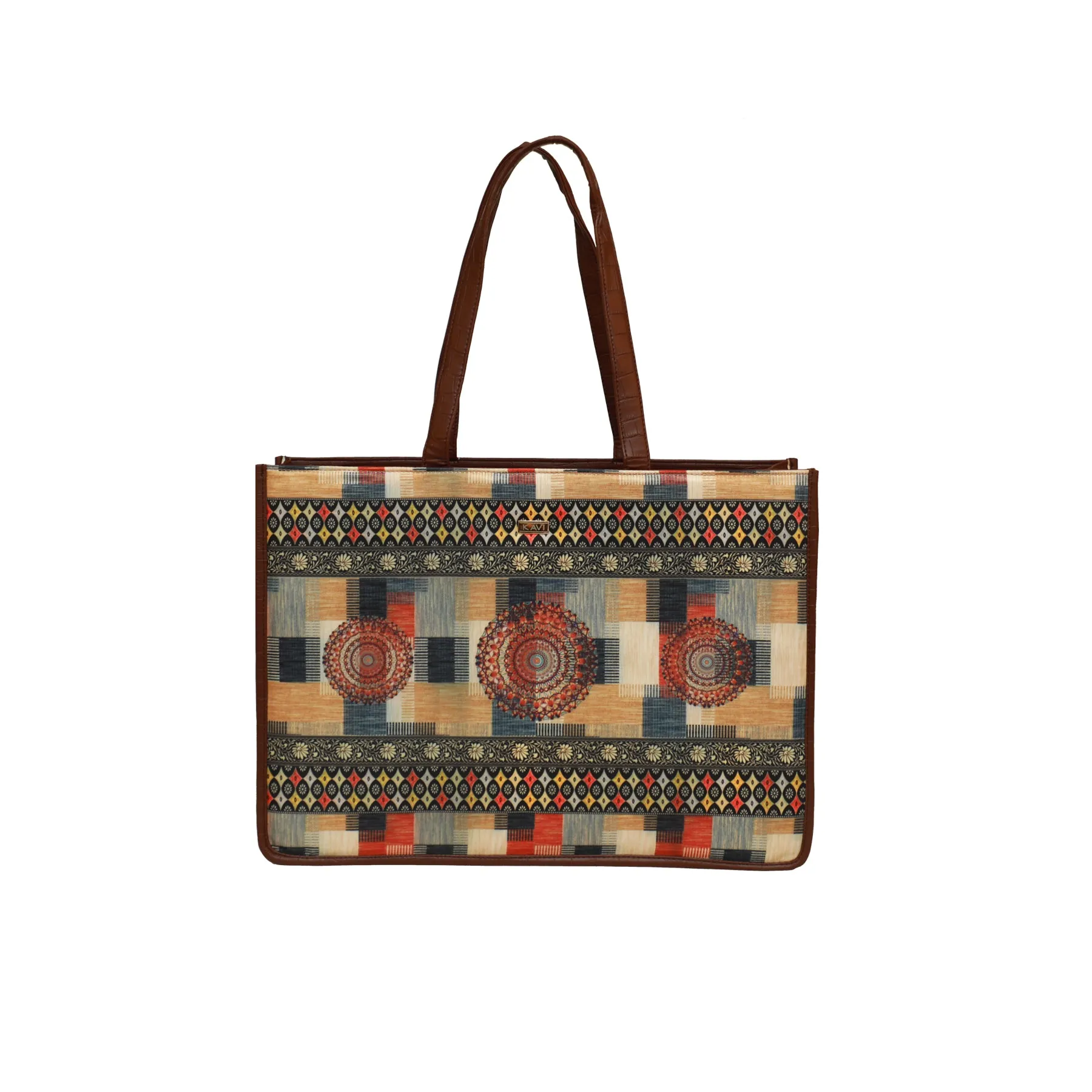 Checkered Box Tote Bag 1109