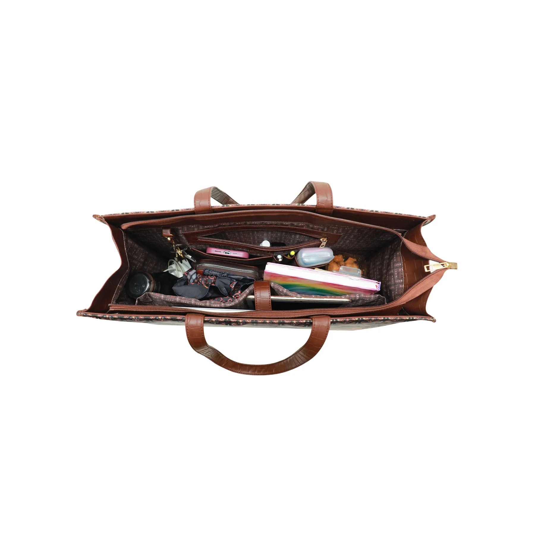 Checkered Box Tote Bag 1109
