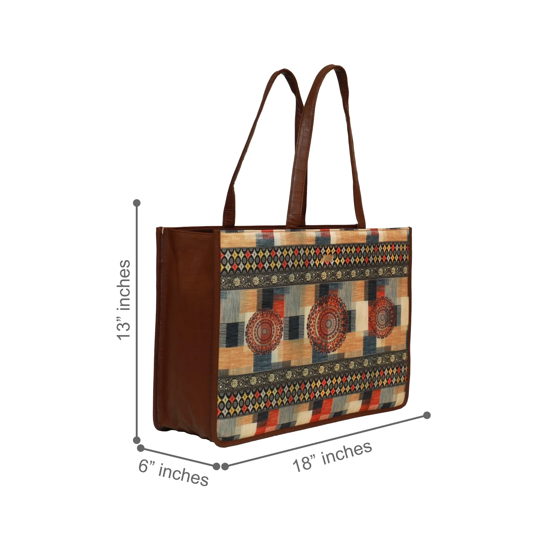 Checkered Box Tote Bag 1109