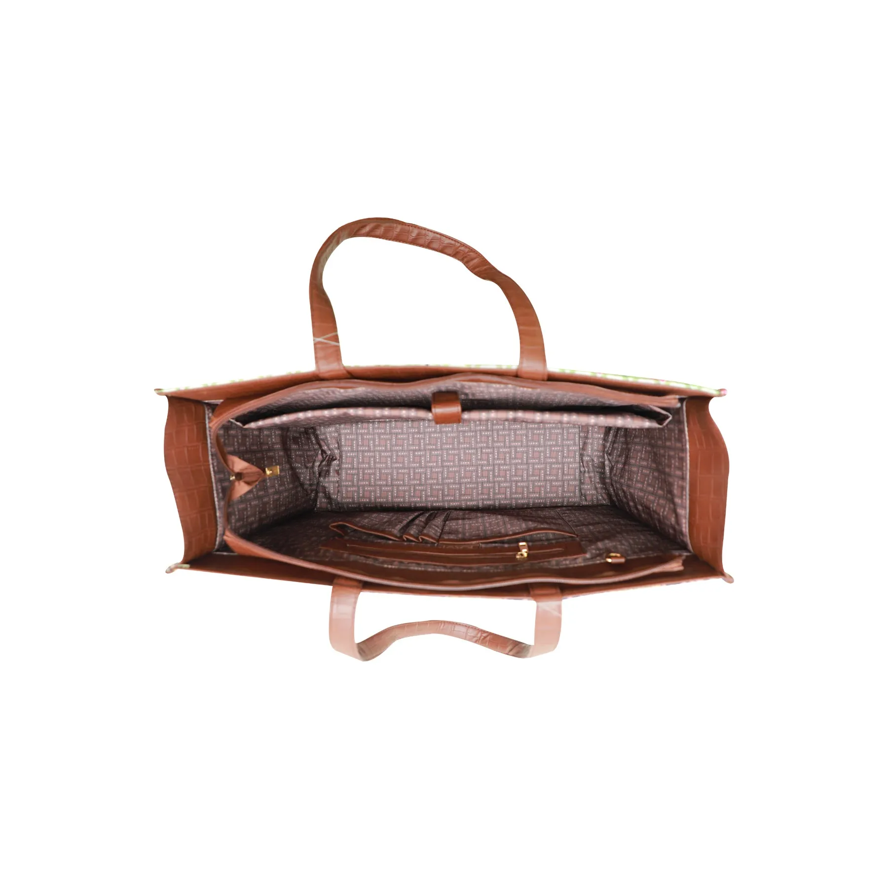 Checkered Box Tote Bag 1109