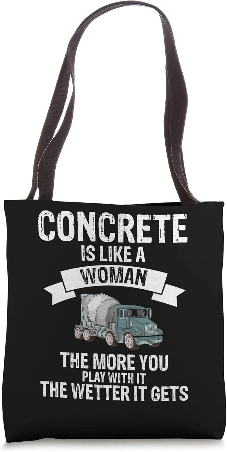Concrete Finisher Design for Construction Cement Worker Tote Bag