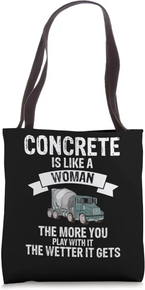 Concrete Finisher Design for Construction Cement Worker Tote Bag