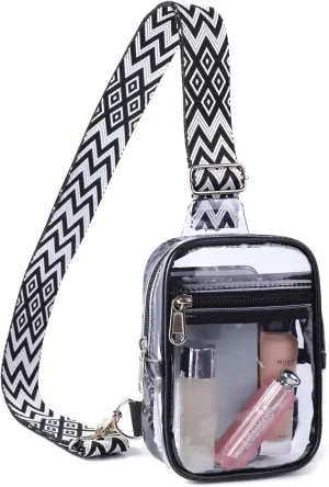 COVAX Clear Sling Bag, Clear Bag Stadium Approved for Concerts, Sports Events