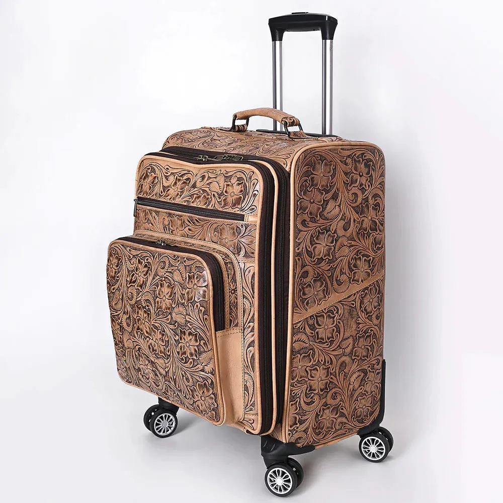 Coventry Hand Tooled Leather Suitcase