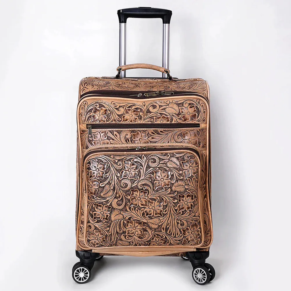 Coventry Hand Tooled Leather Suitcase
