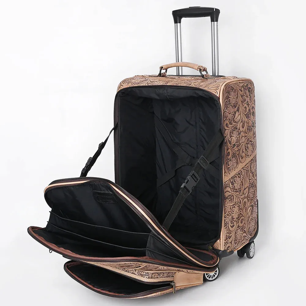 Coventry Hand Tooled Leather Suitcase