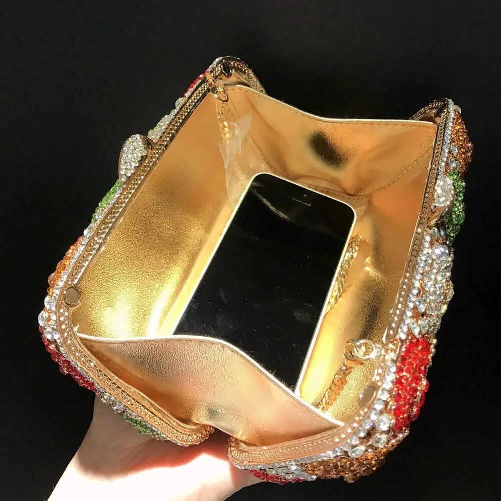 Crystal Colorful Bubble Clutch Evening Bag