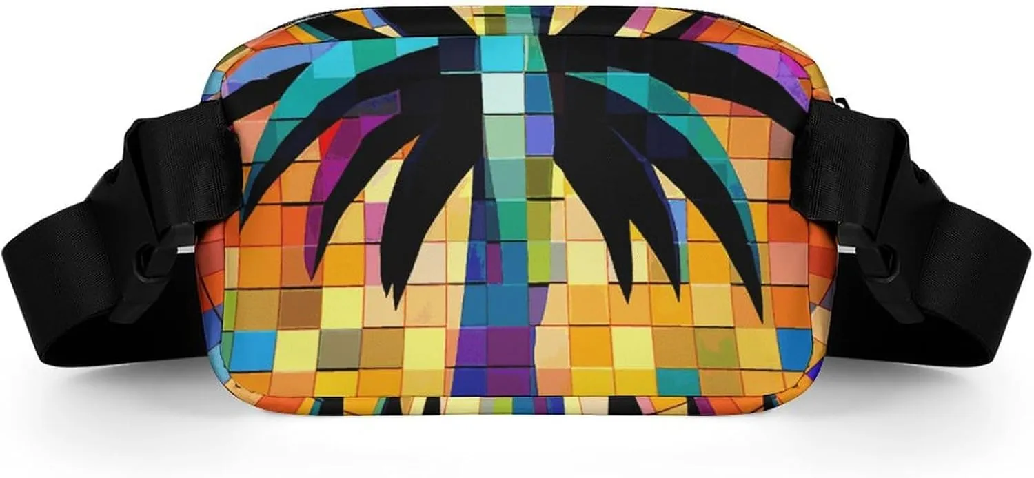 Fanny Pack for Men&Women Crossbody Waist Bag Small Sling Backpack Palm Tree Clip Art Belt Bag