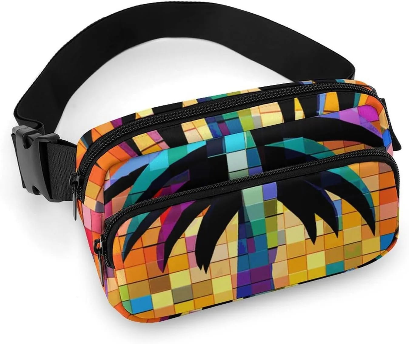 Fanny Pack for Men&Women Crossbody Waist Bag Small Sling Backpack Palm Tree Clip Art Belt Bag