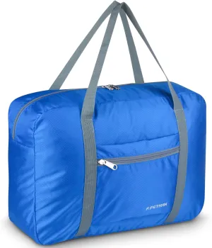 F.FETIVIN Personal item travel bag 17.7x12.6x6.3 for Spirit Airlines Lightweight carry on duffle bag waterproof for Gym,Sports,Vacation(Blue)