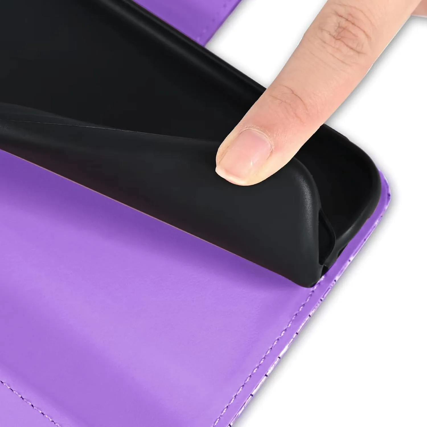 Floral Wallet Case for Google Pixel 9 Pro XL with Wrist Strap Shoulder Strap Flip Zipper Purse Card Holder,Stand Sparkly Glitter Bling Cell Phone Cover for Pixel9 9Pro 9ProXL Nine Purple