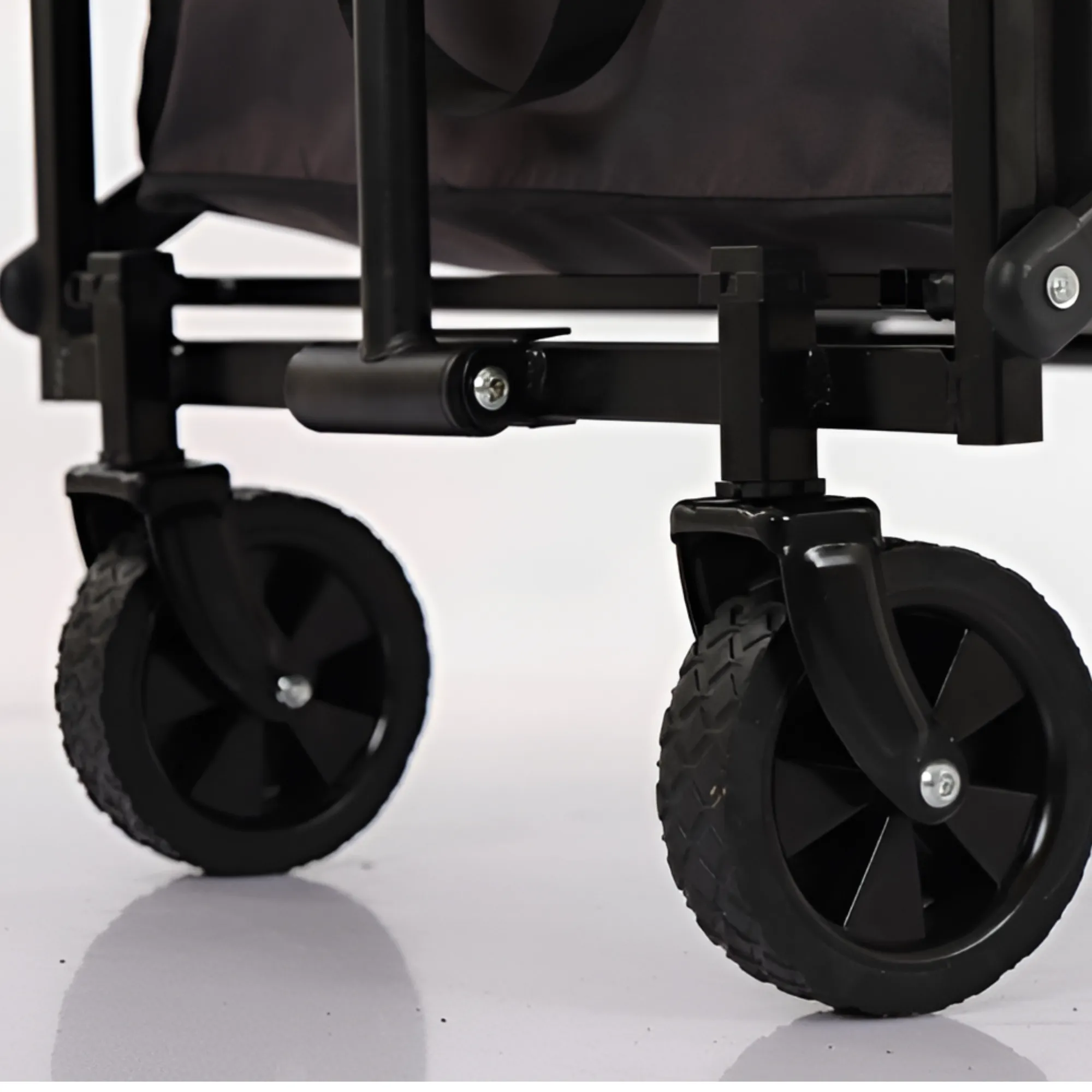 Foldable Outdoor Camping Trolley, Wagon with Adjustable Handle