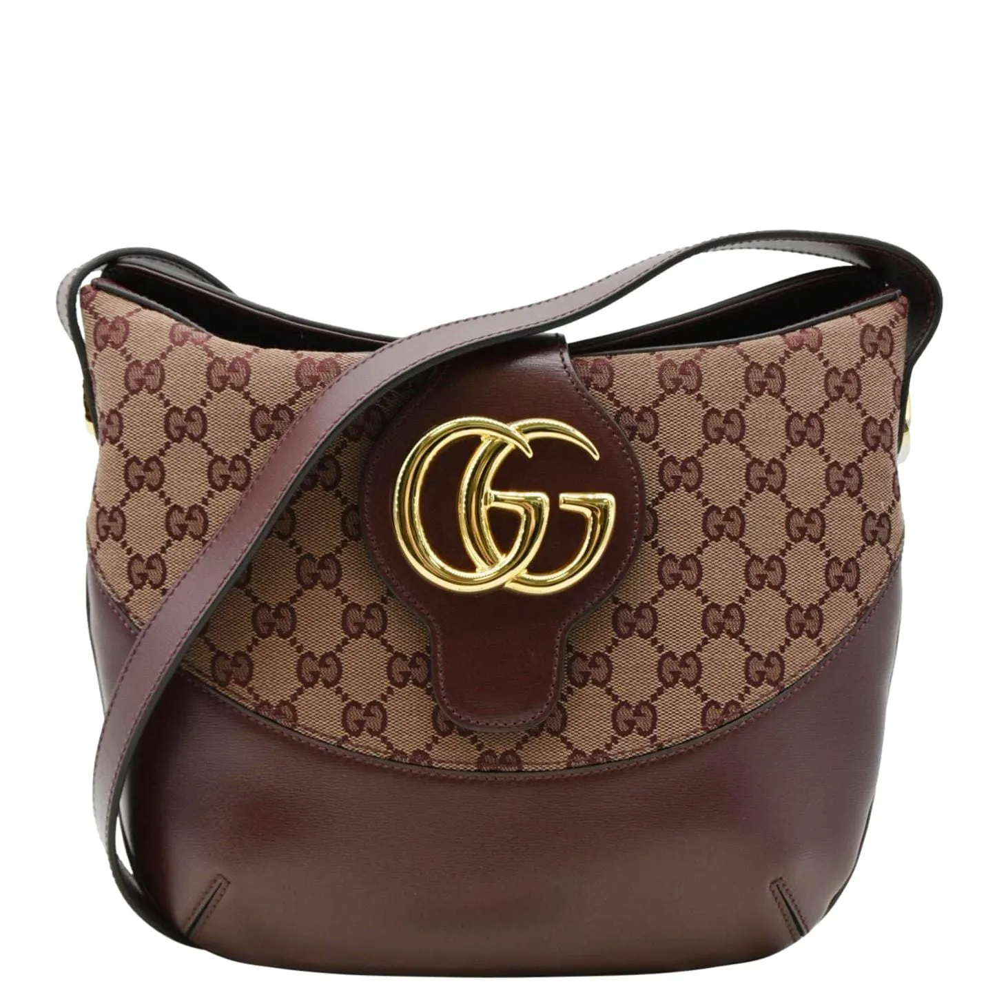 Gucci Arli Medium Canvas Crossbody Bag Brown 568857