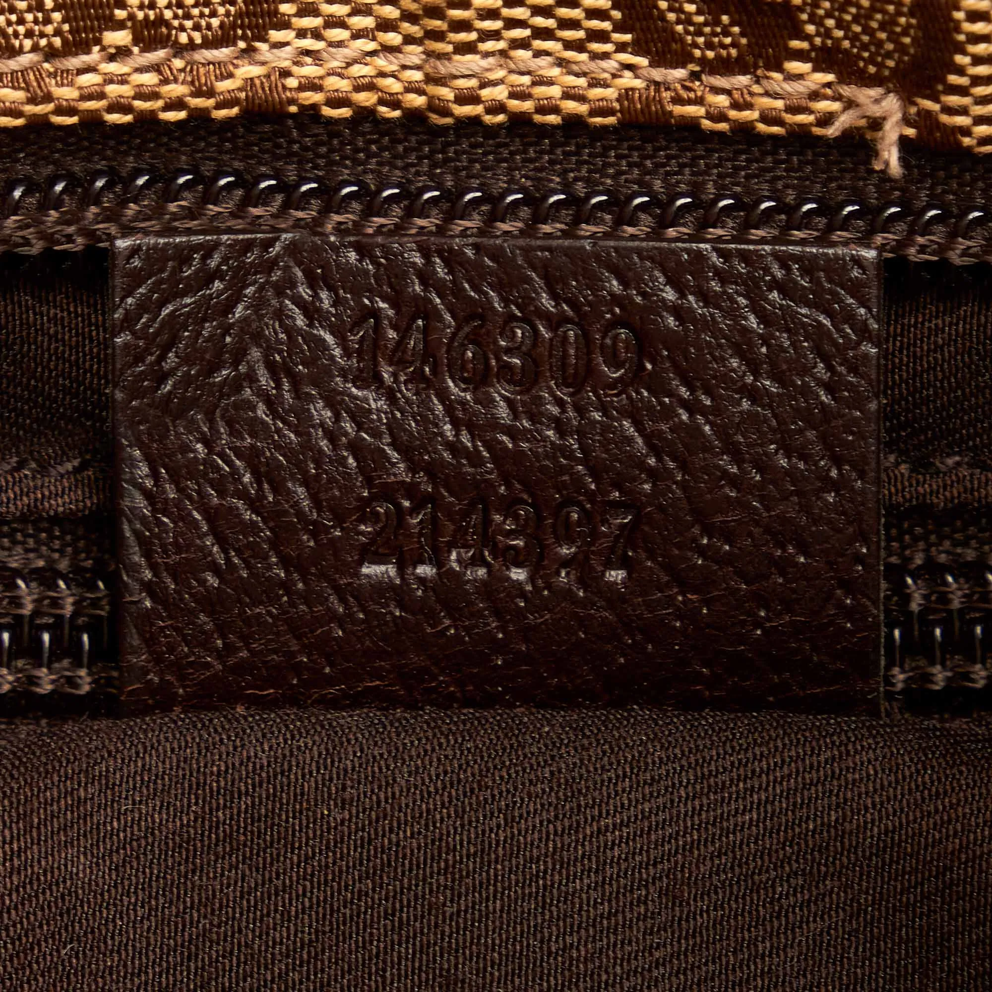Gucci GG Canvas Web Crossbody Bag Brown