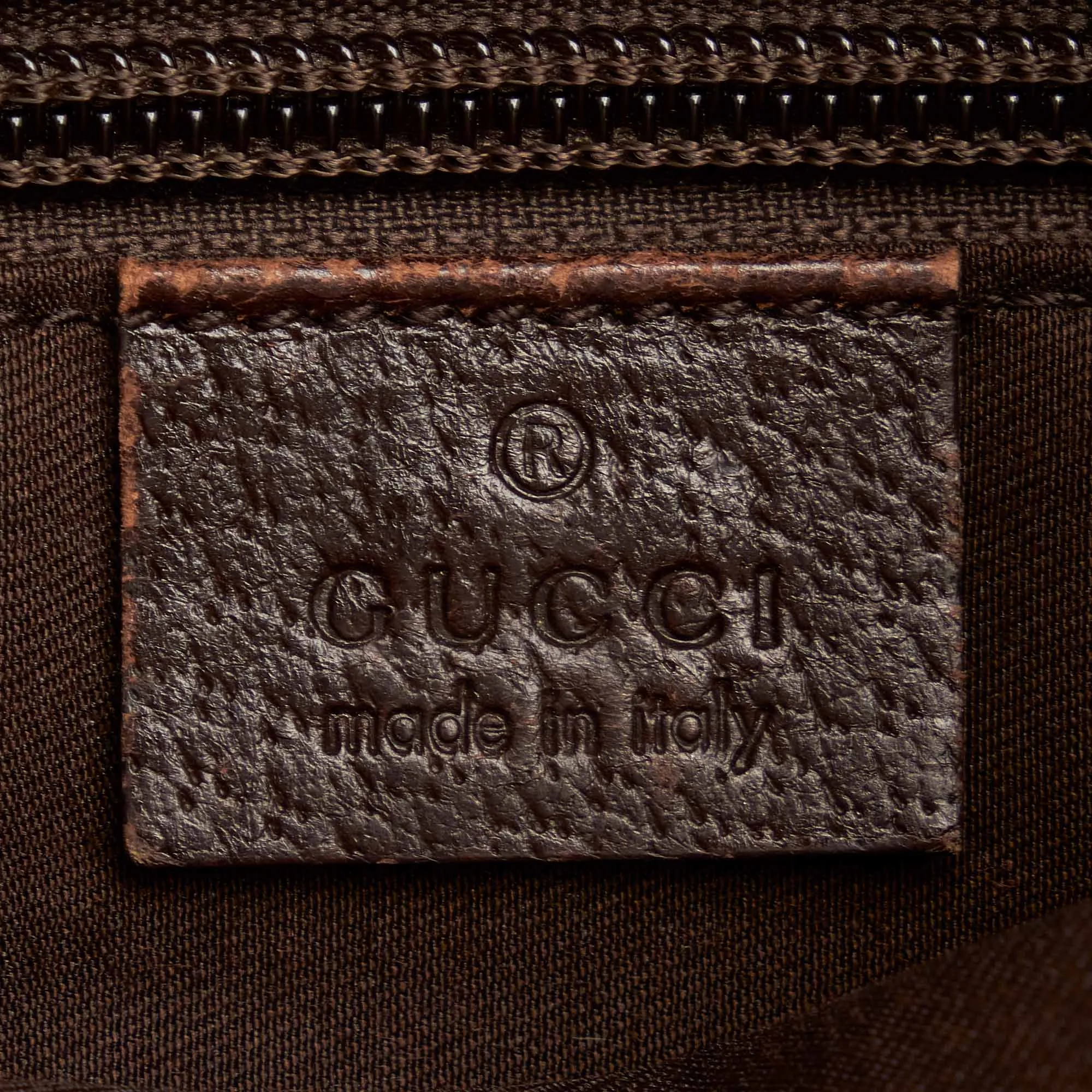 Gucci GG Canvas Web Crossbody Bag Brown