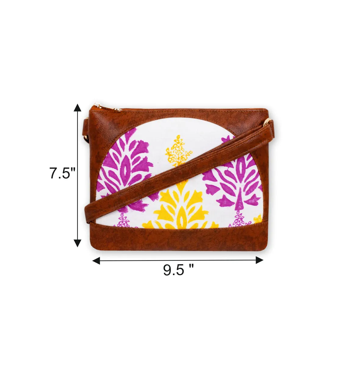 Gulabi Baagh Block Printed Sling Bag