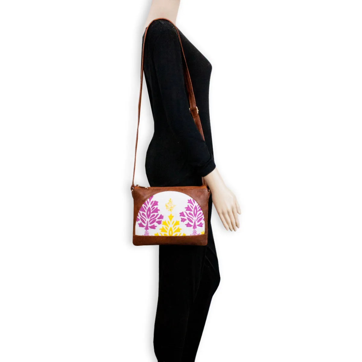 Gulabi Baagh Block Printed Sling Bag