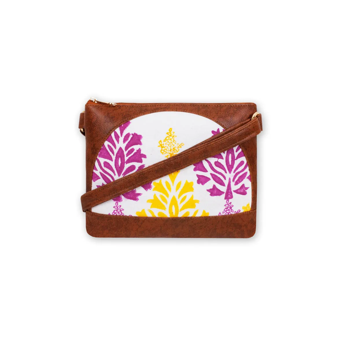 Gulabi Baagh Block Printed Sling Bag
