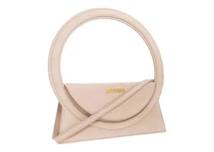 Jacquemus Le Sac Rond Circle Purse Dark Beige
