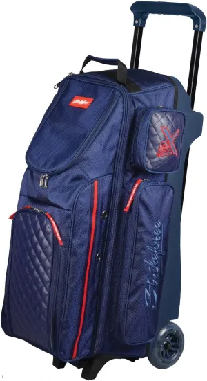 KR Strikeforce Diamond Triple Roller Premium Bowling Bag with 5" Smooth KRuze Wheels