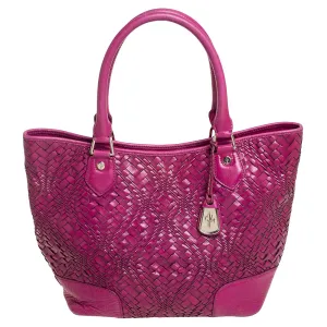 Majenta Woven Leather Tote