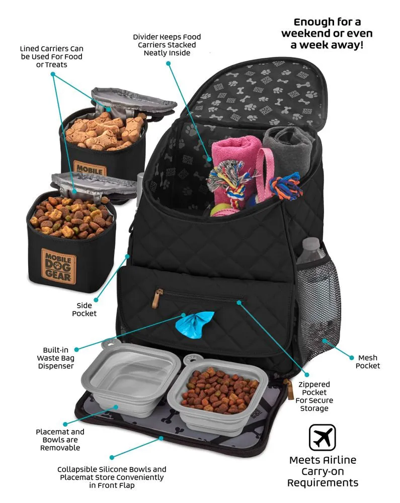 MCHPI Store Bundle: ODG Day/Night Walking Bag (Black) and ODG Weekender Backpack TM (Black)