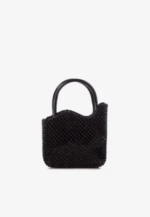 Mini Ivy Crystal-Embellished Top Handle Bag