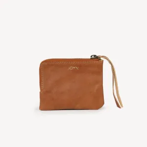 Mini Zipper Wallet - Camel