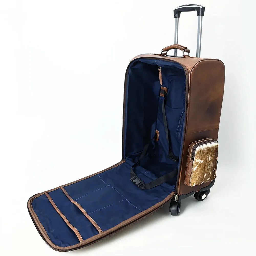 Nottingham Hand Tooled Leather Suitcase