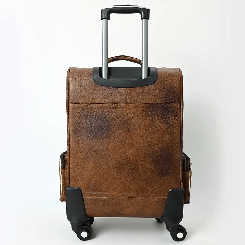 Nottingham Hand Tooled Leather Suitcase