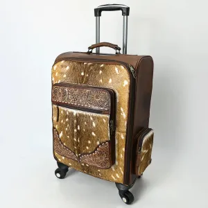 Nottingham Hand Tooled Leather Suitcase