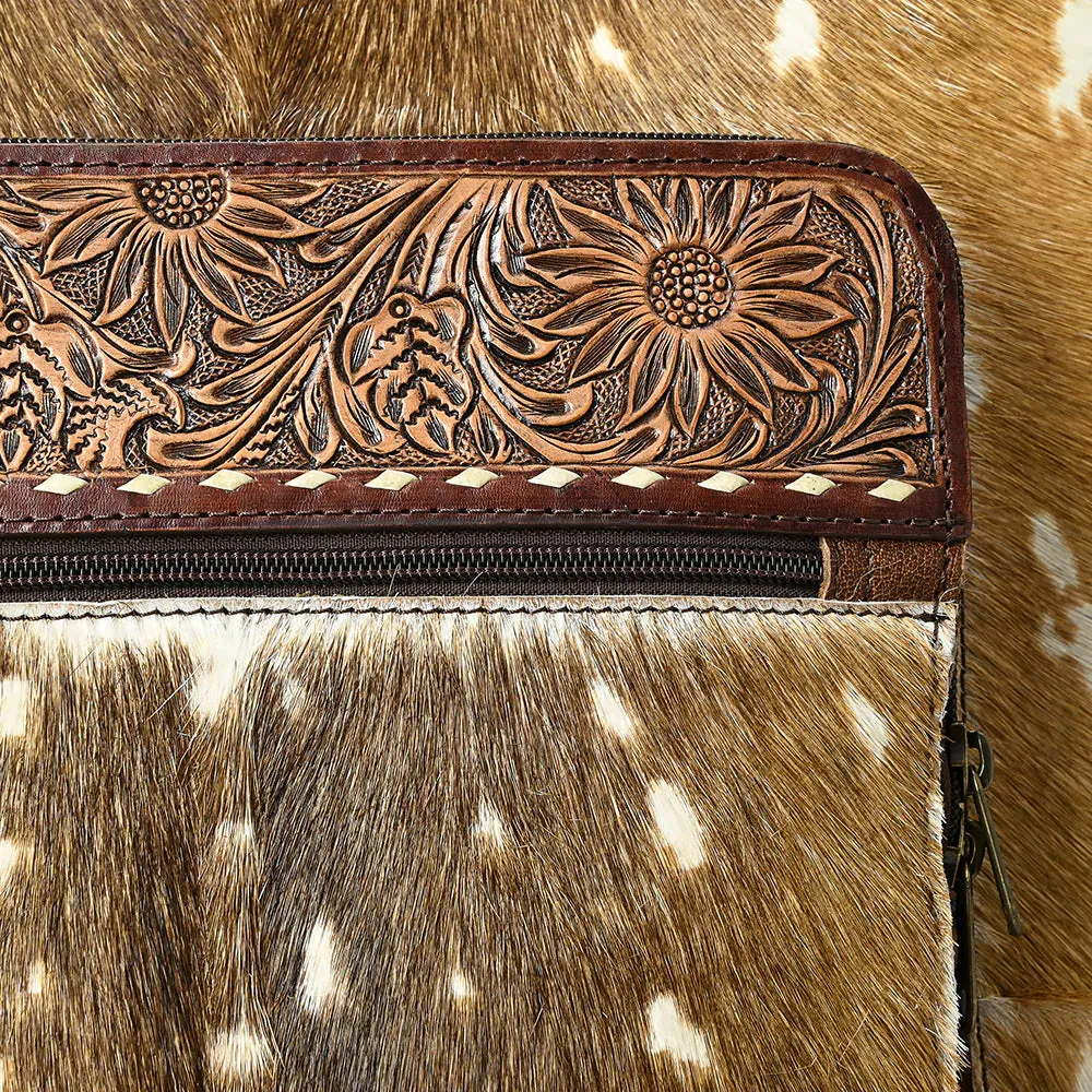 Nottingham Hand Tooled Leather Suitcase