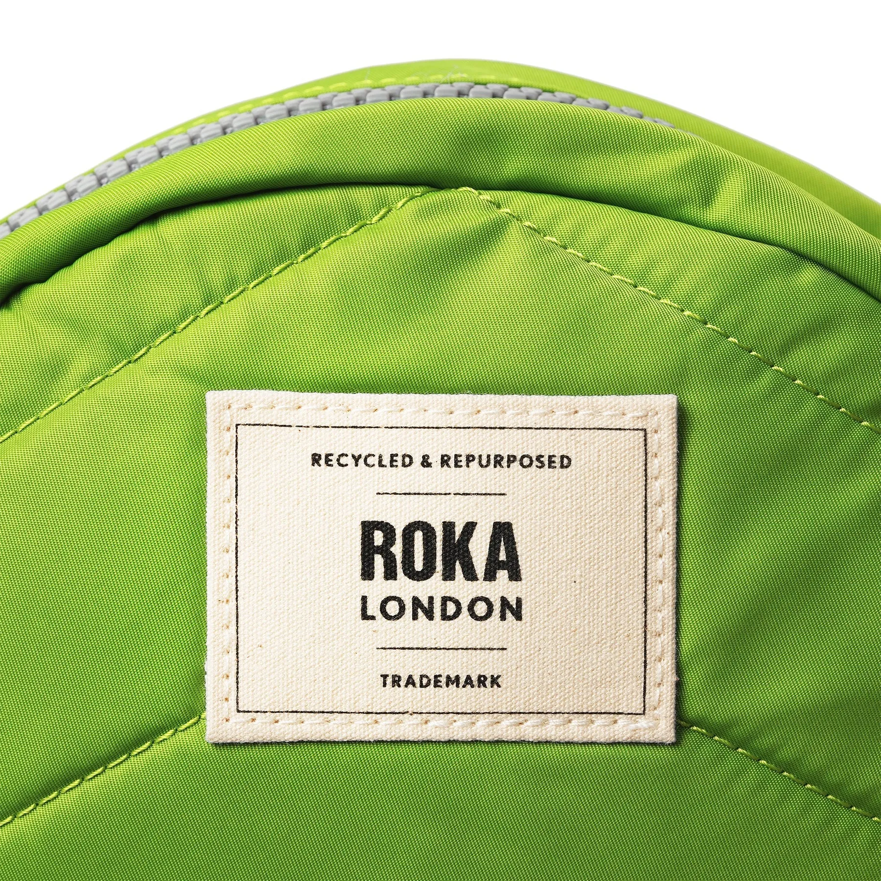 ROKA Paddington B Lime Small Recycled Nylon Bag