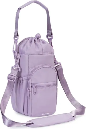 sportsnew Water Bottle Holder with Strap 32oz 40oz Insulated Water Bottle Carrier Sling Bag with Phone Pocket Crossbody