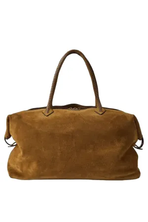 Weekend XL Leather-Trimmed Suede Tote