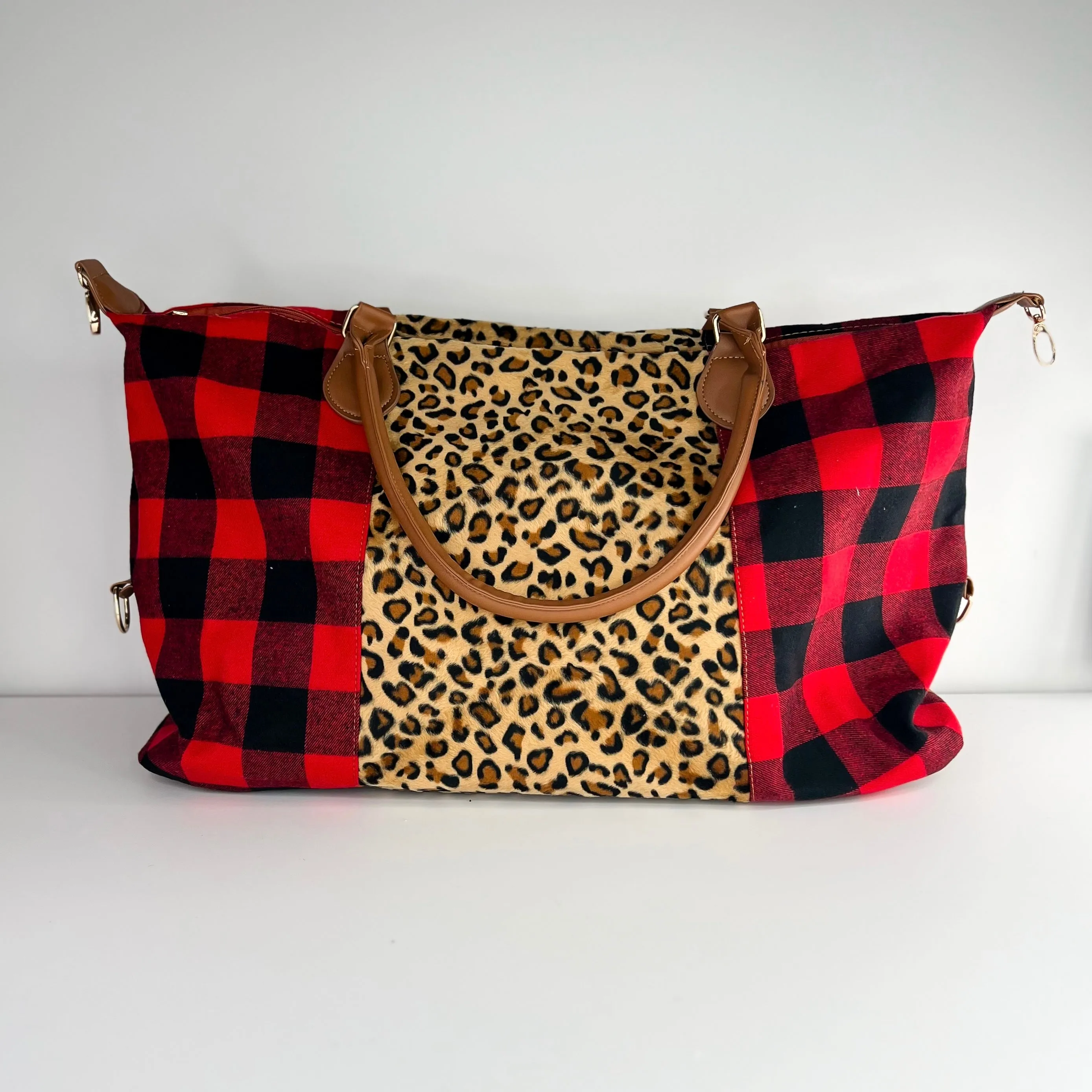 Wild Destinations Plaid Tote Bag - 2 colors!
