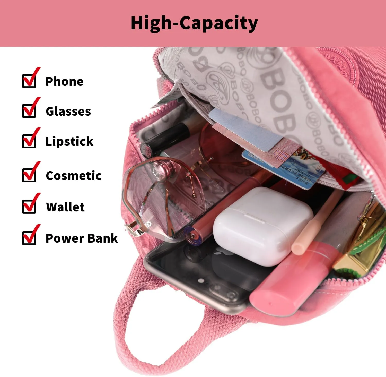 Women Backpack Purse Mini Women Backpack School Cute Lightweight Purse Casual Oxford Outdoor Travel Daypack